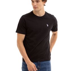 mens short sleeve crew t-shirt - color:black