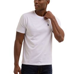 mens short sleeve crew t-shirt - color:white