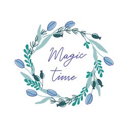 Magic time | Spring plant wreath sublimation