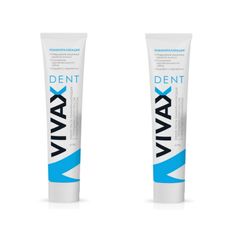 (2 PCs) VIVAX Dent TOOTHPASTE blue