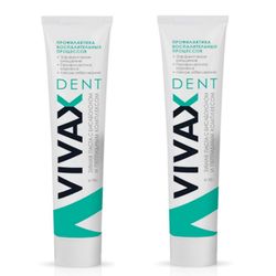 (2 PCs) VIVAX Dent green TOOTHPASTE Prevention