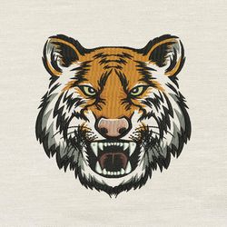 Tiger face embroidery design 3 Sizes reading pillow-INSTANT D0WNL0AD