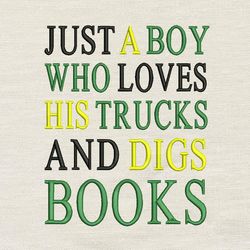 just a boy embroidery design 3 sizes reading pillow-instant d0wnl0ad