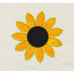 Sunflower embroidery design 3 Sizes-INSTANT D0WNL0AD