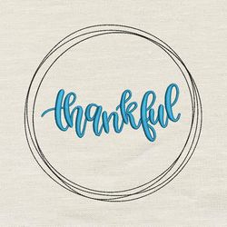 Thankful embroidery design 3 Sizes reading pillow-INSTANT D0WNL0AD