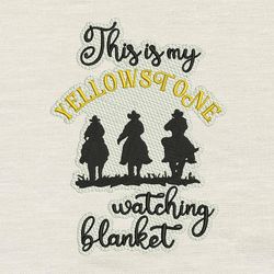 Watching blanket embroidery design 3 Sizes reading pillow-INSTANT D0WNL0AD