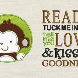 Read me a story with Baby monkey 2 designs reading pillow-INSTANT D0WNL0AD