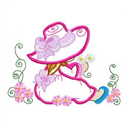 summer sunbonnet embroidery design -instant d0wnl0ad