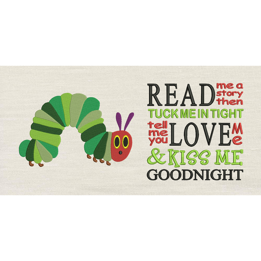 Read Me A Story With Hungry Caterpiller 2 Designs Reading PillowINSTANT D0WNL0AD 0