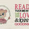 Read Me A Story With Bear Girl 2 Designs Reading PillowINSTANT D0WNL0AD 0