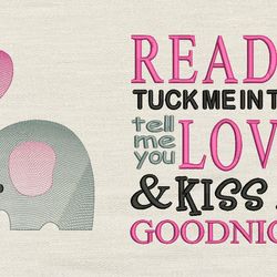 read me a story with elephant with balloon 2 designs reading pillow-instant d0wnl0ad