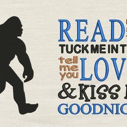 read me a story with bigfoot silhouette 2 designs reading pillow-instant d0wnl0ad