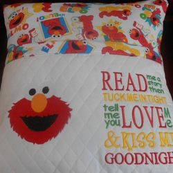 elmo with read me a story 2 designs reading pillow