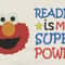 Elmo With Reading Is My Superpower 2 Designs Reading Pillow 0