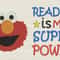 Elmo With Reading Is My Superpower 2 Designs Reading Pillow 0