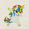 Rainbow Unicorn Embroidery Design 3 Sizes INSTANT D0WNL0AD 0