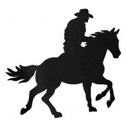 cowboy silhouette embroidery design -instant d0wnl0ad