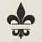 Fleur De Lis Split Embroidery Design 3 Sizes INSTANT D0WNL0AD 0