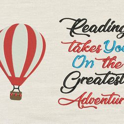 air balloon with reading takes you 2 designs reading pillow v2