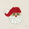 Santa Face Applique Embroidery Design 3 Sizes INSTANT D0WNL0AD 0