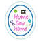 Home Sew Home Mug Rug ITH In The Hoop Embroidery Design 2 Sizes V2 0
