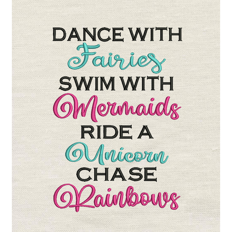 Dance Fairies Embroidery Design 3 Sizes Reading Pillow 0