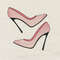 High Heel Shoe Embroidery Design 3 Sizes INSTANT D0WNL0AD V2 0