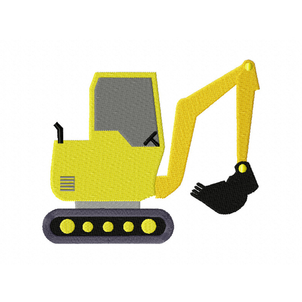 Digger Embroidery Design 3 Sizes INSTANT D0WNL0AD 0