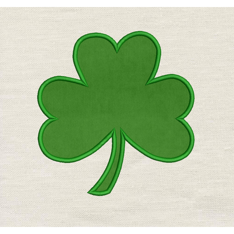 Shamrock Applique Embroidery Design 3 Sizes INSTANT D0WNL0AD 0
