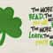 Shamrock Applique With The More That You Read 2 Designs Reading Pillow 0