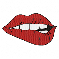 lips embroidery design -instant d0wnl0ad