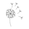 Dandelion Embroidery Design 3 Sizes INSTANT D0WNL0A 0