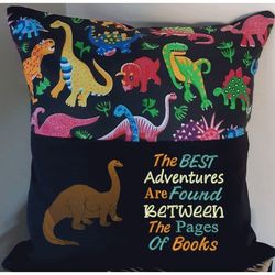 the best with big dinosaur 2 designs reading pillow-instant d0wnl0ad