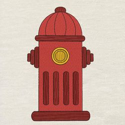 fire hydrant embroidery design 3 sizes -instant d0wnl0a