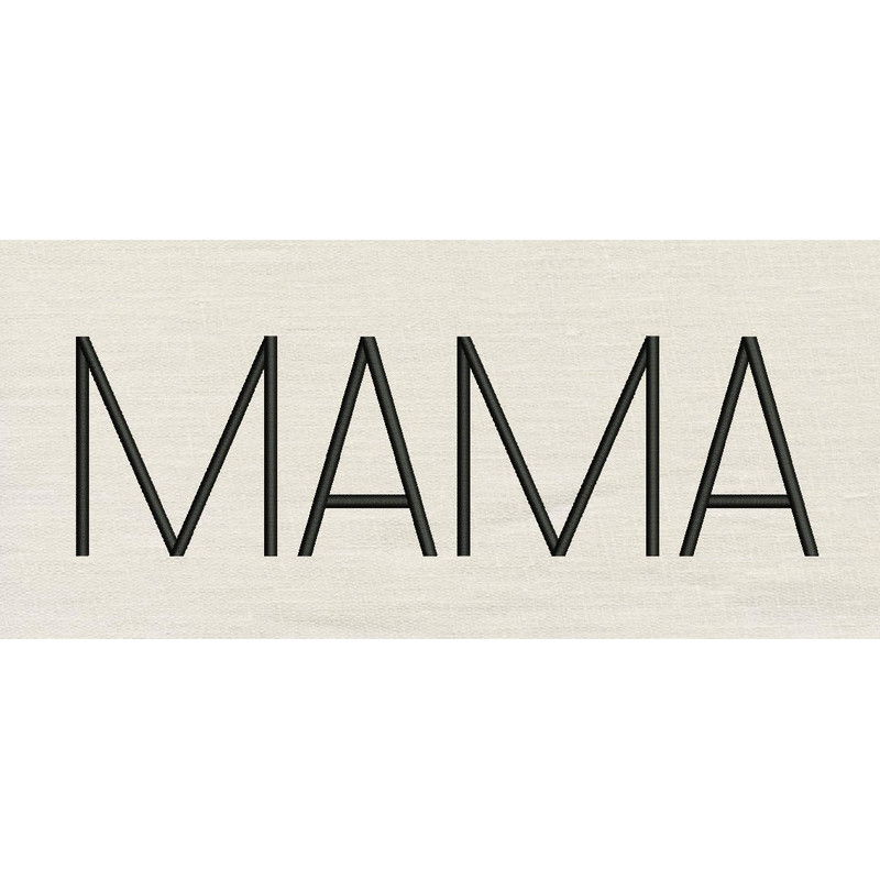 Mama Embroidery Design 3 Sizes INSTANT D0WNL0AD 0