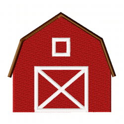barn embroidery design 3 sizes -instant d0wnl0a