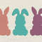 Bunny Trio Embroidery Design 3 Sizes INSTANT D0WNL0A 0