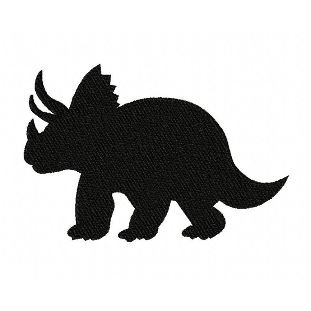 Triceratops Embroidery Design 3 Sizes INSTANT D0WNL0A 0