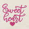 Sweetheart Embroidery Design 3 Sizes INSTANT D0WNL0A 0