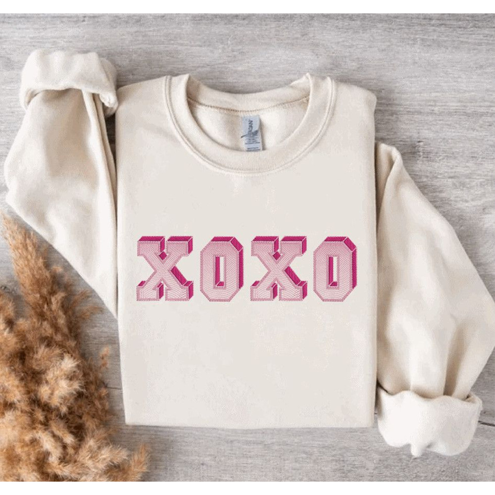 Xoxo Embroidery Design 3 Sizes INSTANT D0WNL0AD 0