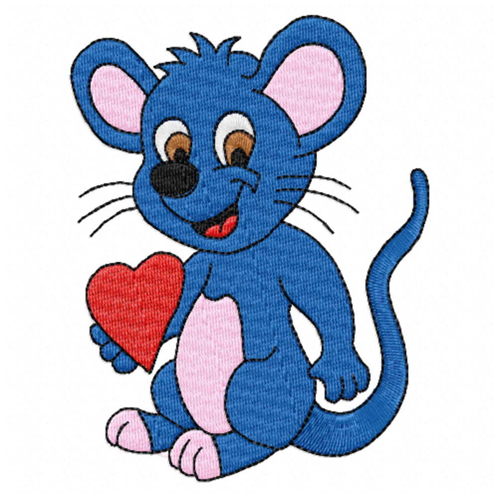 Mouse Embroidery Design INSTANT D0WNL0AD 0