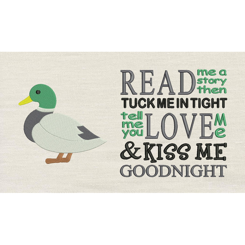 Mallard Duck With Read Me A Story 2 Designs Reading Pillow 0
