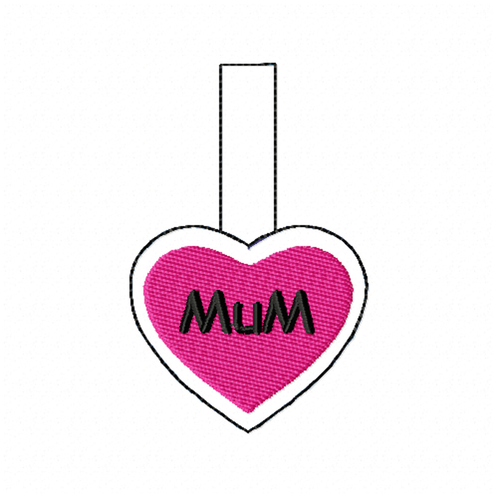 Snap Tab Mum Embroidery Design INSTANT D0WNL0AD 0