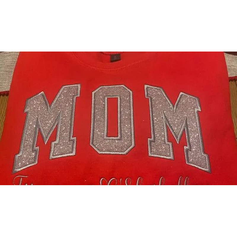Mom Applique Embroidery Design 3 Sizes INSTANT D0WNL0AD 0