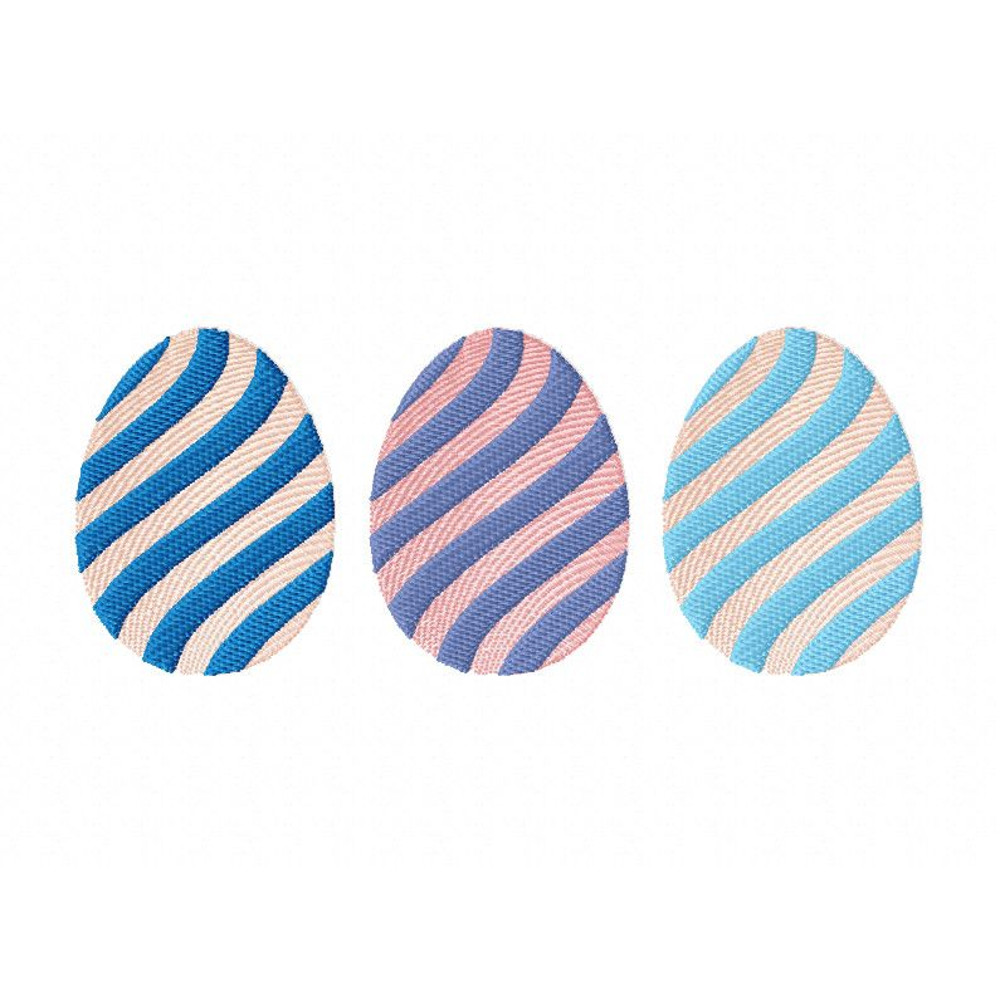 Eggs Trio Embroidery Design 3 Sizes INSTANT D0WNL0AD 0