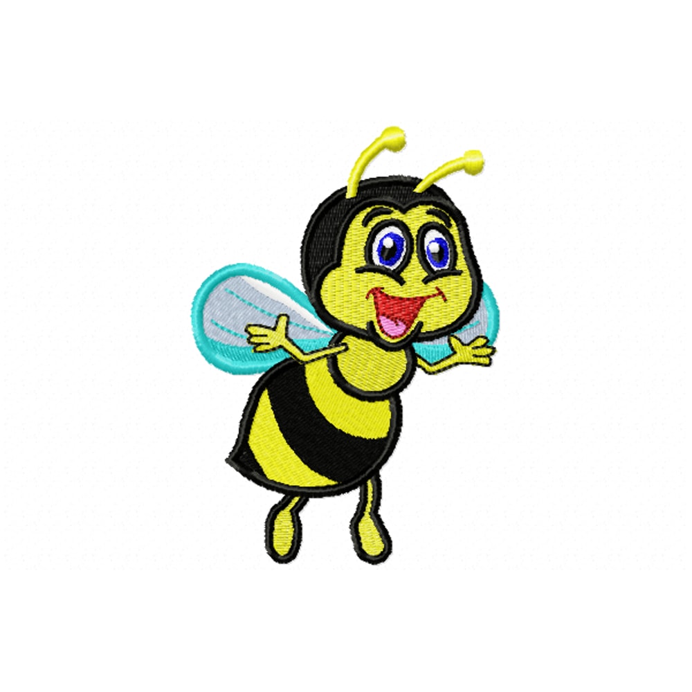 Cute Bee Embroidery Design INSTANT D0WNL0AD 0