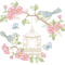 Two Blue Birds Embroidery Design INSTANT D0WNL0AD 0
