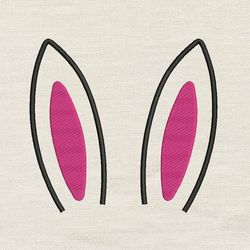 bunny ears embroidery design 3 sizes -instant d0wnl0ad