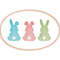 Easter Bunny Mug Rug In The Hoop Embroidery Design 3 Sizes INSTANT D0WNL0AD 0
