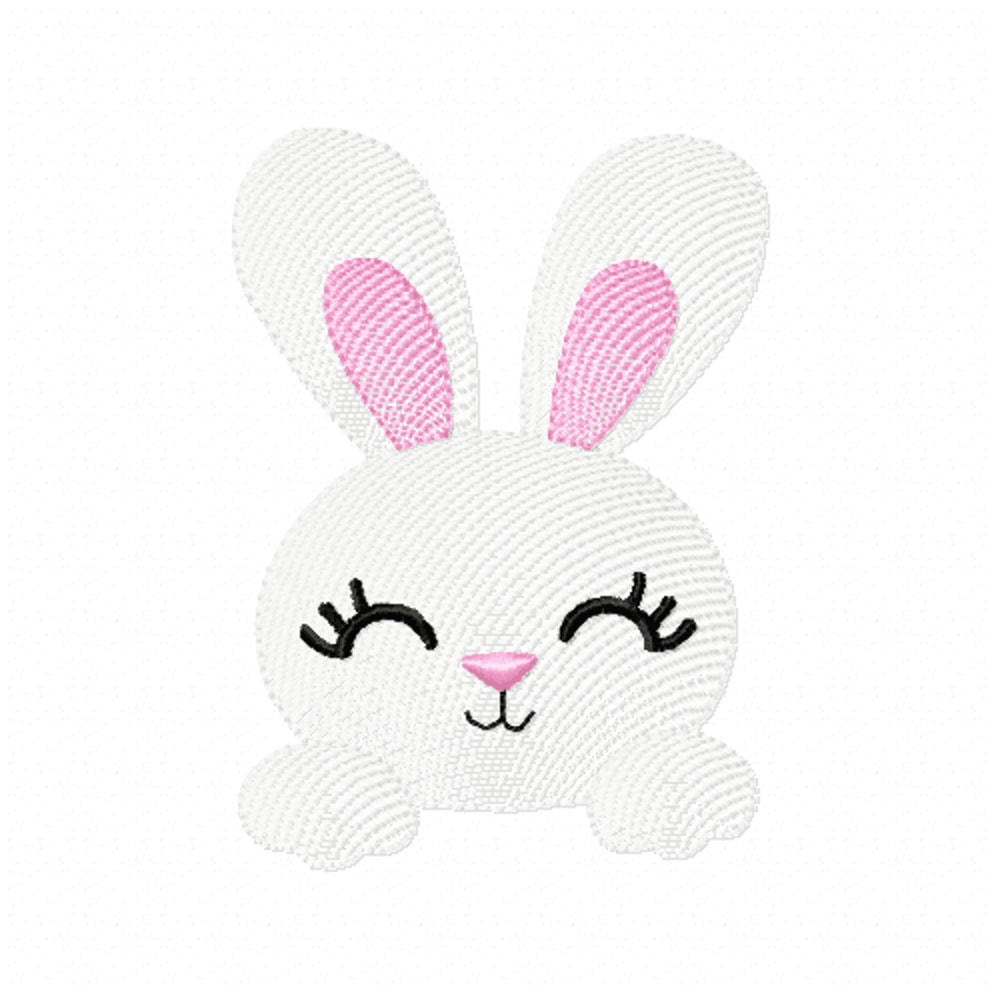 Cute Bunny Embroidery Design 3 Sizes INSTANT D0WNL0AD 3 0